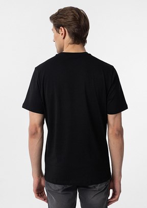 SÜVARİ Siyah Erkek O Yaka T-Shirt