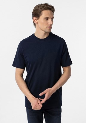 SÜVARİ Lacivert Erkek O Yaka T-Shirt