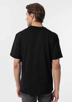 SÜVARİ Siyah Erkek O Yaka T-Shirt