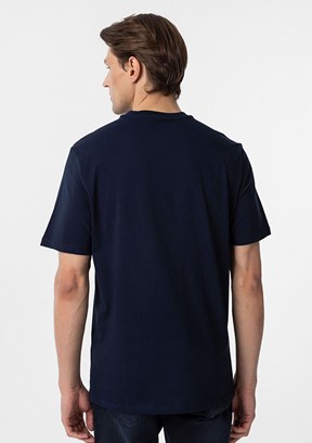 SÜVARİ Lacivert Erkek Baskılı T-Shirt