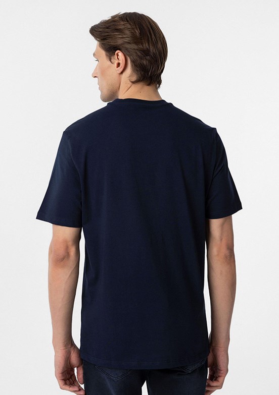SÜVARİ Lacivert Erkek Baskılı T-Shirt