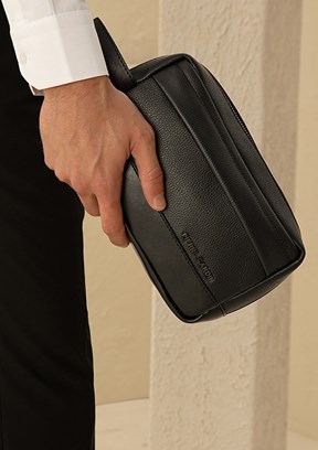 PİERRE CARDİN Siyah Erkek El Çantası