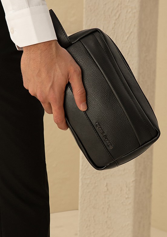 PİERRE CARDİN Siyah Erkek El Çantası