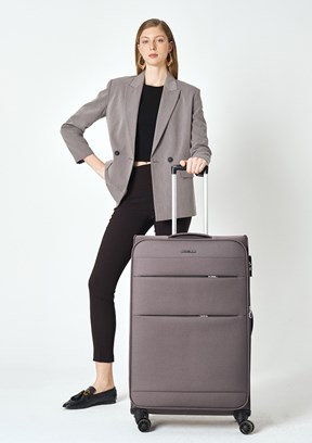 PIERRE CARDIN Antrasit Unisex Büyük Valiz