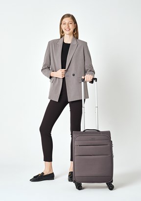 PIERRE CARDIN Antrasit Unisex Küçük Boy Valiz