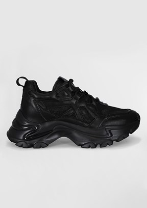 LUFIAN BLOOM Siyah Kadın Sneaker Ayakkabı