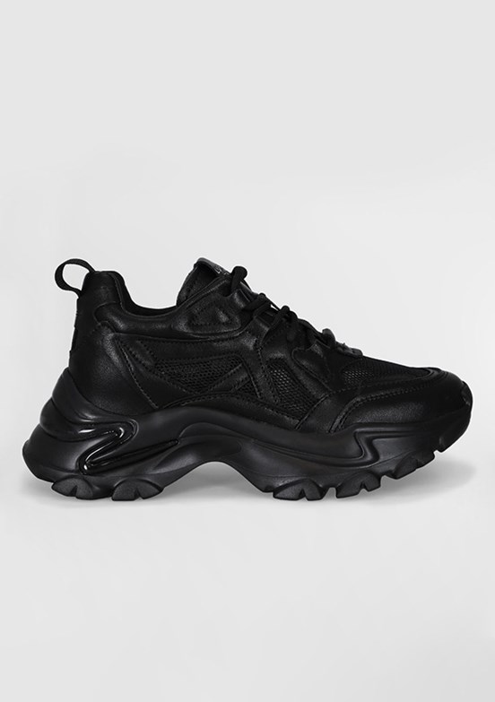 LUFIAN BLOOM Siyah Kadın Sneaker Ayakkabı