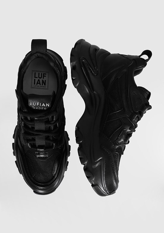 LUFIAN BLOOM Siyah Kadın Sneaker Ayakkabı