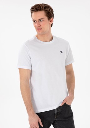 US POLO ASSN Beyaz Erkek Basic T-Shirt