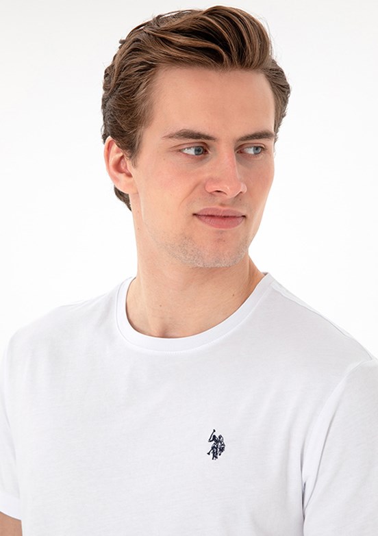 US POLO ASSN Beyaz Erkek Basic T-Shirt