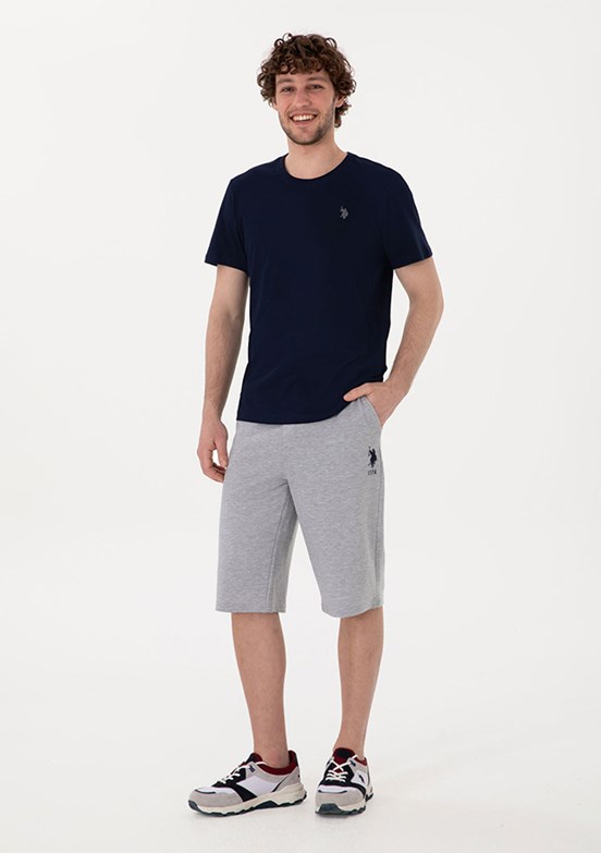 US POLO ASSN Gri Erkek Kapri Şort