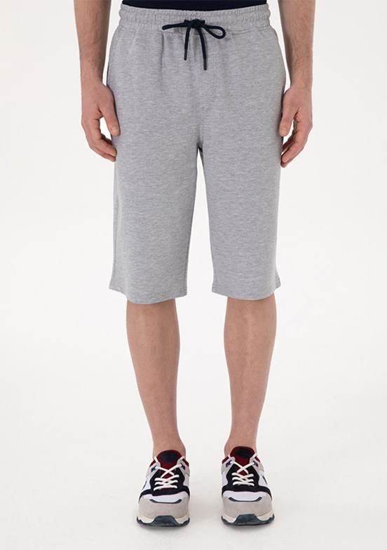 US POLO ASSN Gri Erkek Kapri Şort