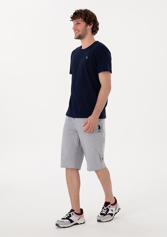 US POLO ASSN Gri Erkek Kapri Şort