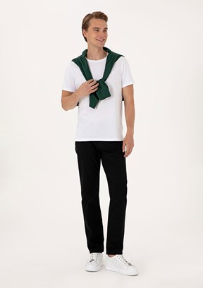 US POLO ASSN Siyah Erkek Relax Jean Pantolon