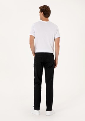 US POLO ASSN Siyah Erkek Relax Jean Pantolon