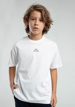 KAPPA Beyaz Erkek Çocuk Basic T-Shirt