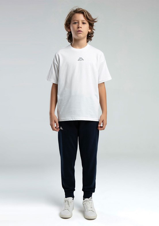 KAPPA Beyaz Erkek Çocuk Basic T-Shirt