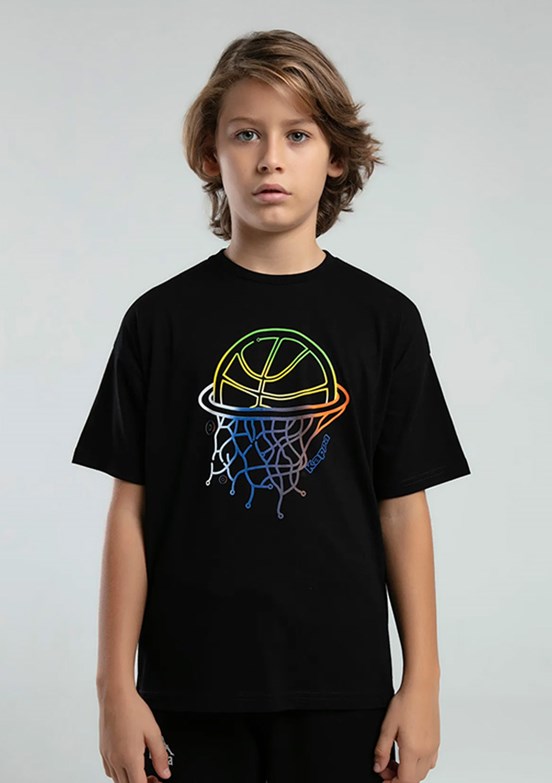KAPPA Siyah Erkek Çocuk Basic T-Shirt