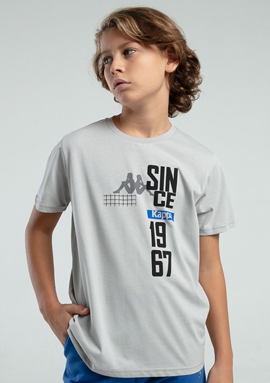 KAPPA Gri Erkek Çocuk Basic T-Shirt