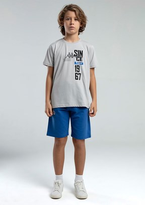 KAPPA Gri Erkek Çocuk Basic T-Shirt