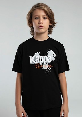 KAPPA Siyah Erkek Çocuk Basic T-Shirt