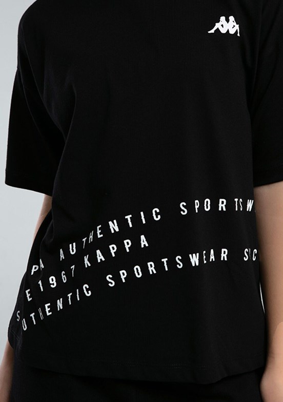 KAPPA Siyah Kız Çocuk Basic T-Shirt