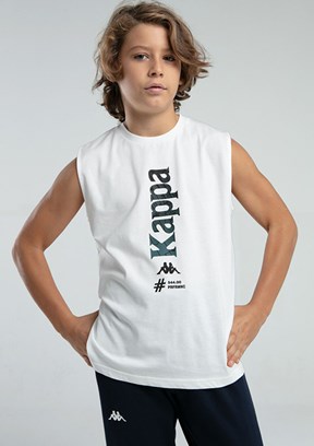 KAPPA Beyaz Erkek Çocuk Basic T-Shirt