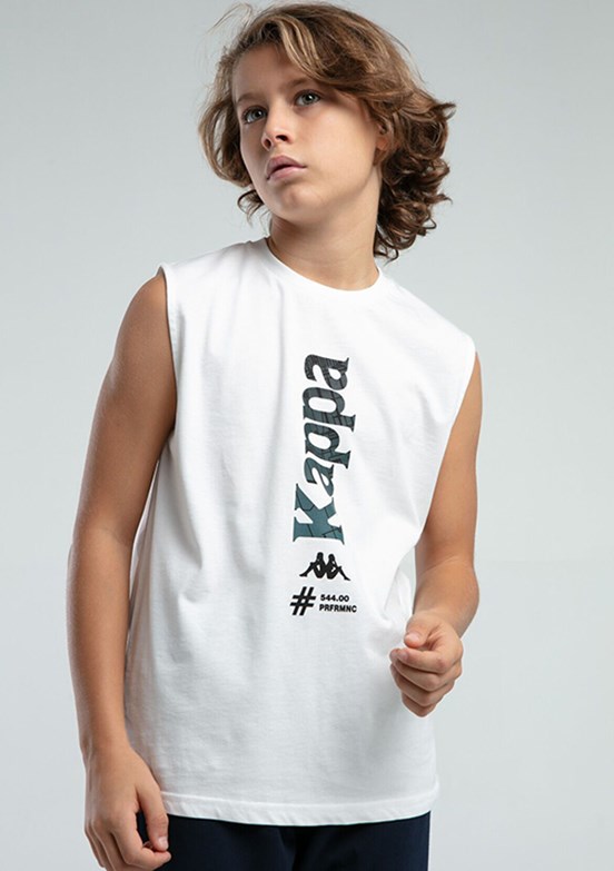 KAPPA Beyaz Erkek Çocuk Basic T-Shirt