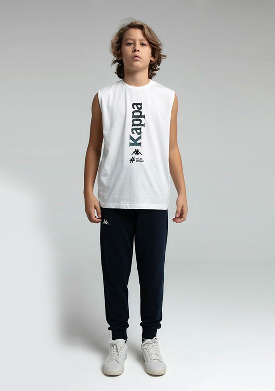 KAPPA Beyaz Erkek Çocuk Basic T-Shirt