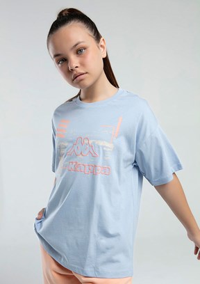 KAPPA Mavi Kız Çocuk Basic T-Shirt