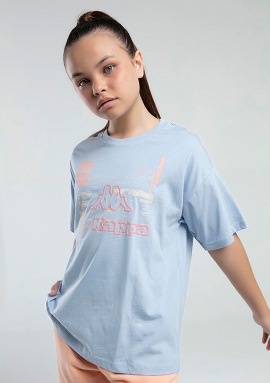 KAPPA Mavi Kız Çocuk Basic T-Shirt