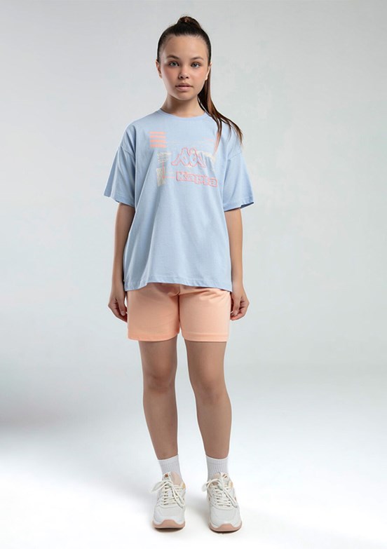 KAPPA Mavi Kız Çocuk Basic T-Shirt