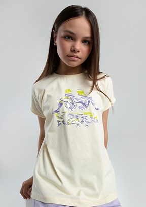 KAPPA Sari Kız Çocuk Basic T-Shirt