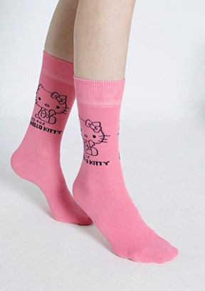 HELLO KİTTY Pembe Kız Çocuk Çorap