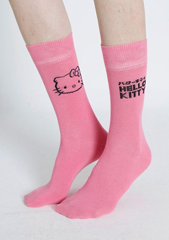 HELLO KİTTY Pembe Kız Çocuk Çorap