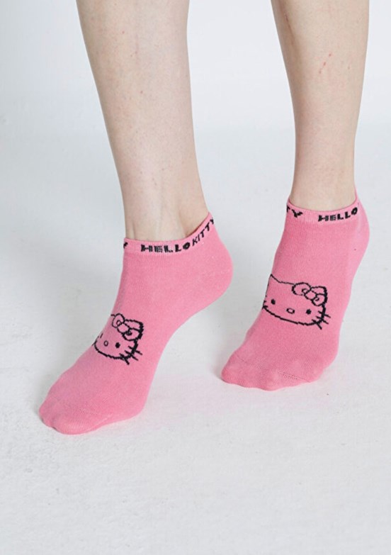 HELLO KİTTY Pembe Kız Çocuk Soket Çorap