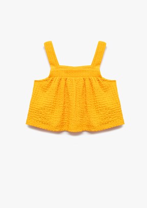KOTON Turuncu Kız Çocuk Basic Bluz
