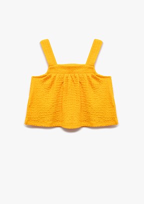 KOTON Turuncu Kız Çocuk Basic Bluz