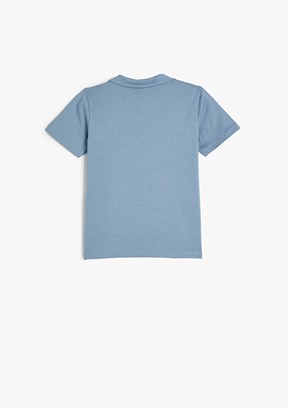 KOTON Mavi Erkek Çocuk Polo Yaka T-Shirt
