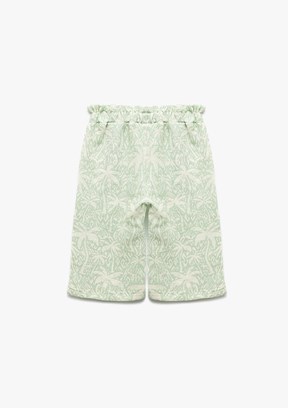 KOTON Yeşil Kız Bebek Bol Paça Pantolon