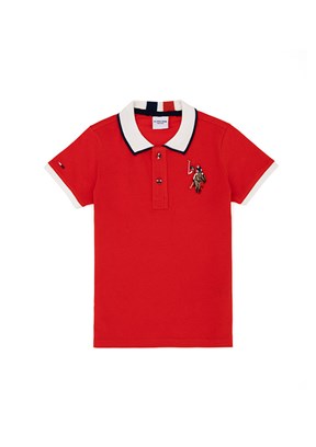 US POLO ASSN Kırmızı Erkek Çocuk Basic T-Shirt