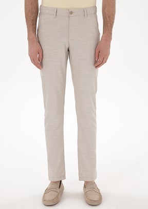 PİERRE CARDİN Bej Erkek Slim Pantolon