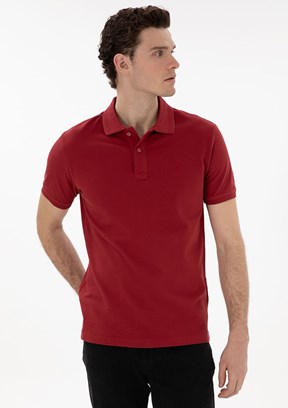 PİERRE CARDİN Kırmızı Erkek Basic T-Shirt