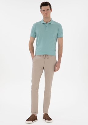 PİERRE CARDİN Bej Erkek Slim Pantolon