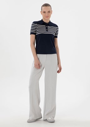 US POLO ASSN Bej Kadın Rahat Kesim Pantolon