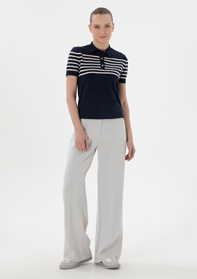 US POLO ASSN Bej Kadın Rahat Kesim Pantolon