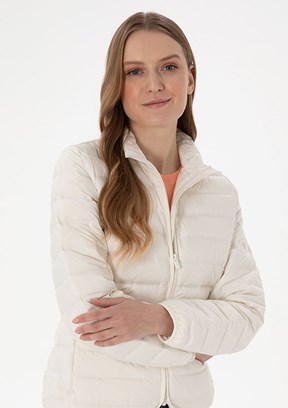 US POLO ASSN Beyaz Kadın Basic Mont