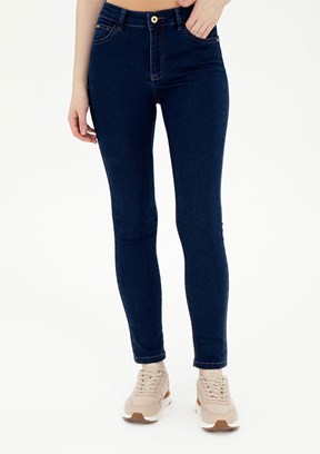 US POLO ASSN Mavi Kadın Oversize Jean Pantolon