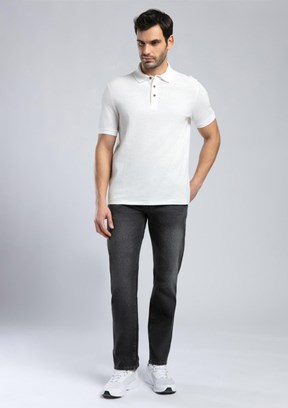 LEE COOPER Tylen Ekru Erkek Polo Yaka T-shirt