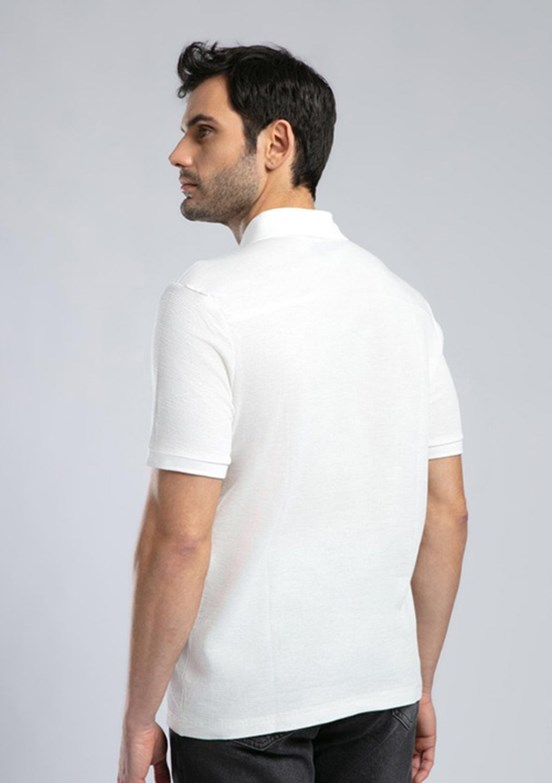 LEE COOPER Tylen Ekru Erkek Polo Yaka T-shirt